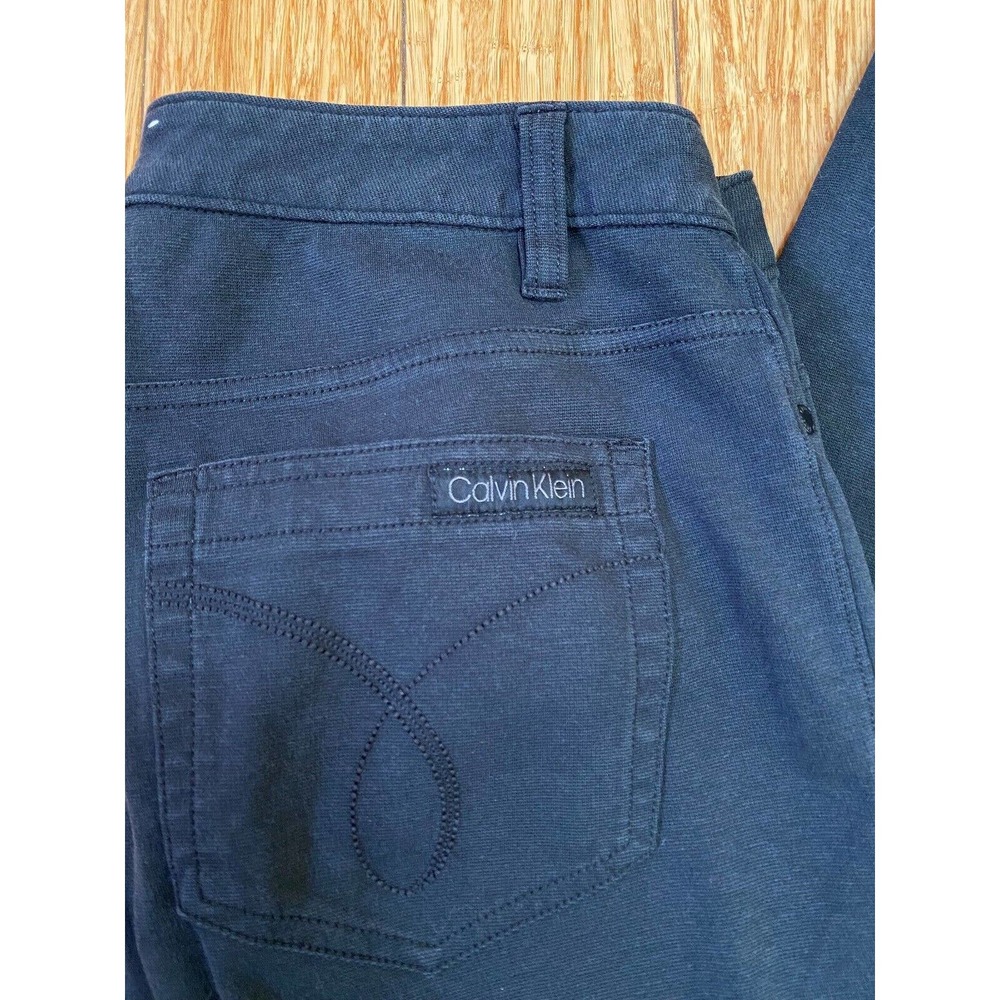 Women’s Calvin Klein Jeans Size 12 Black Straight Leg 34x27 - Picture 7 of 9